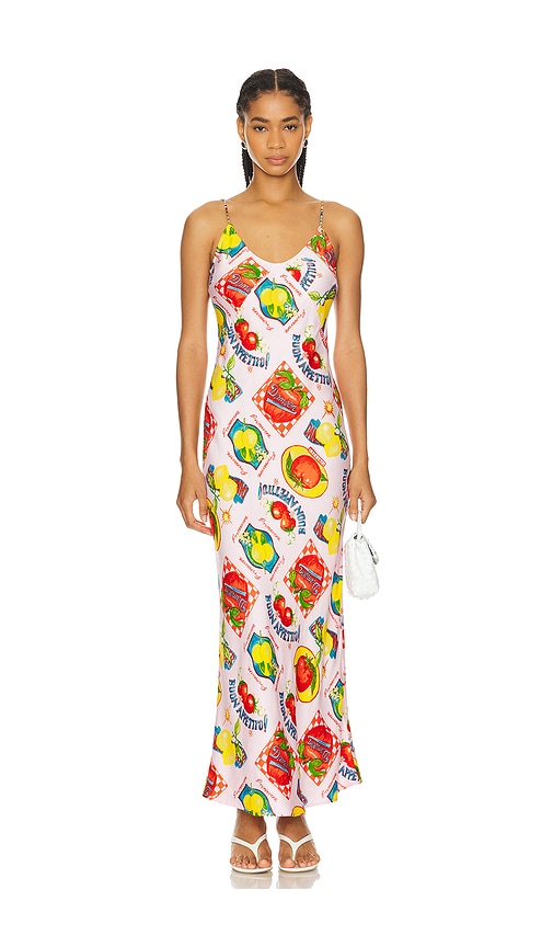 Damson Madder Calypso Slip Dress in Pink