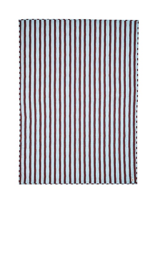 Damson Madder Bedding Throw In Multi