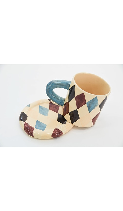  Damson Madder Untertasse Chubby Saucer In Cream. 
