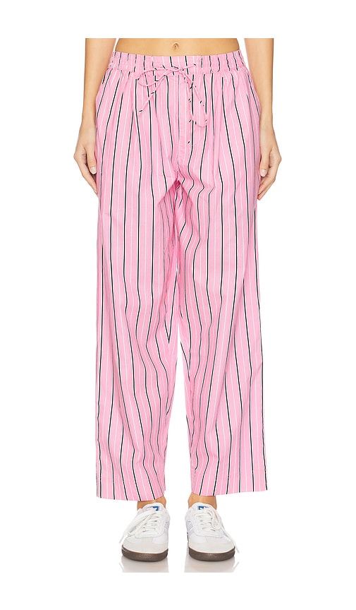 Damson Madder George Trousers in Pink Bold Stripe