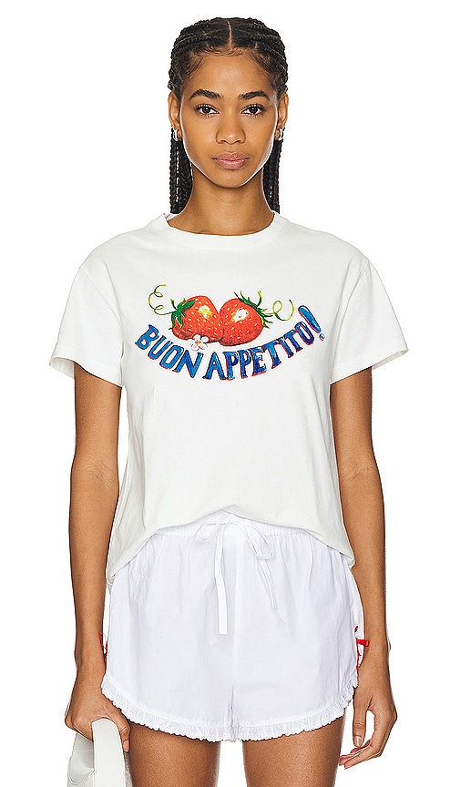 Damson Madder Bon Appetito Shrunken Tee in Multi