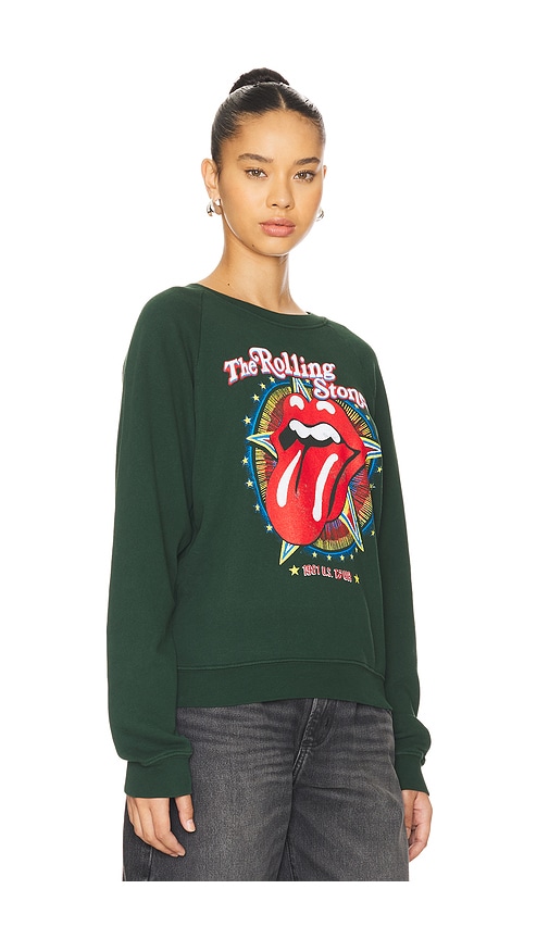 Shop Daydreamer Rolling Stones 1981 Us Tour Vintage Sweatshirt In Green