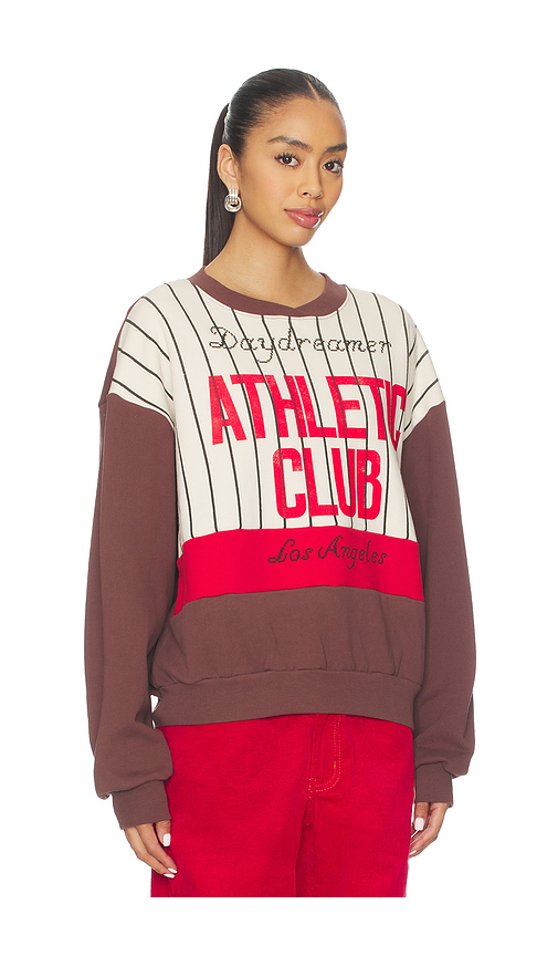 Daydreamer Athletic Club Colorblocked Sweatshirt In Multi