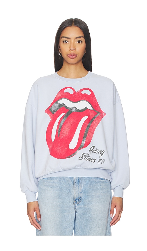 DAYDREAMER Rolling Stones Big Tongue 89 Oversized Crew Sweatshirt
