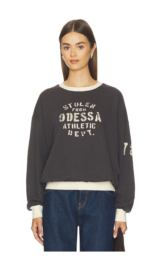 Daydreamer Stolen From Odessa Oversized Crew Sweatshirt In Reactive Black Combo