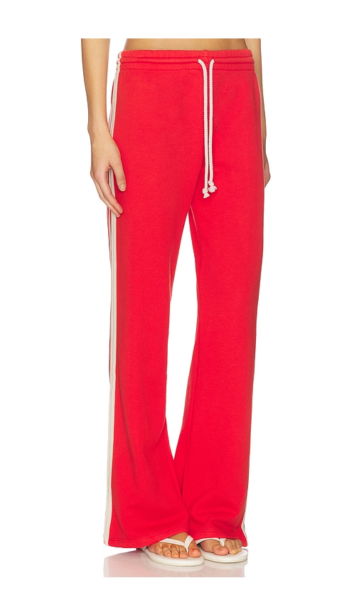 DAYDREAMER Solid Track Pant in Vintage Red