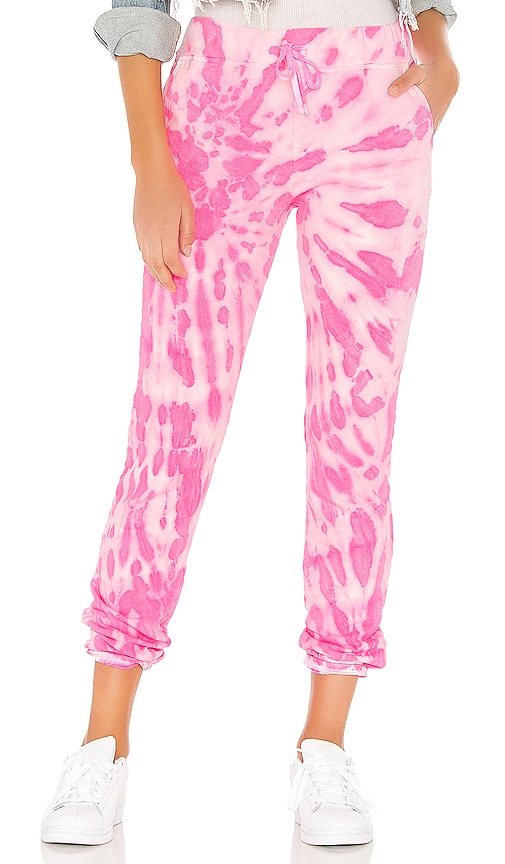 bright pink joggers