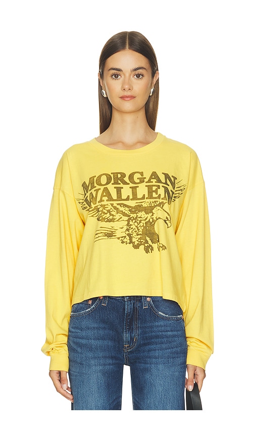 Daydreamer Morgan Wallen Eagle Meet & Greet Long Sleeve Top In Yellow Honey