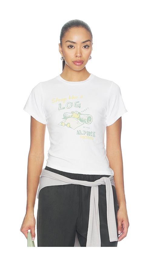 Daydreamer Sleep Like A Log Vintage Tee In White