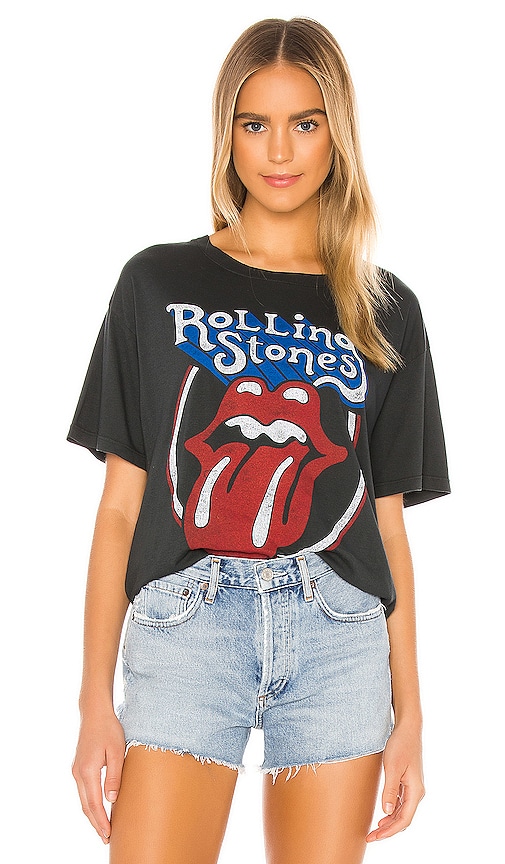 DAYDREAMER Rolling Stones Classic Tongue Tee in Ash | REVOLVE