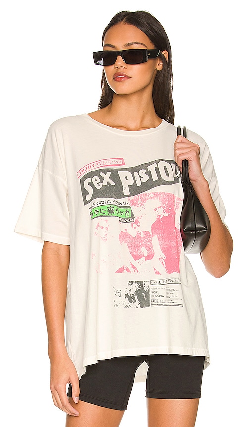 Daydreamer Sex Pistols Merch Tee In Vintage White Revolve