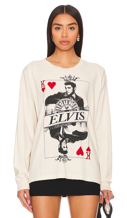 Shop Daydreamer Sun Records X Elvis King Of Hearts Tee In Ivory