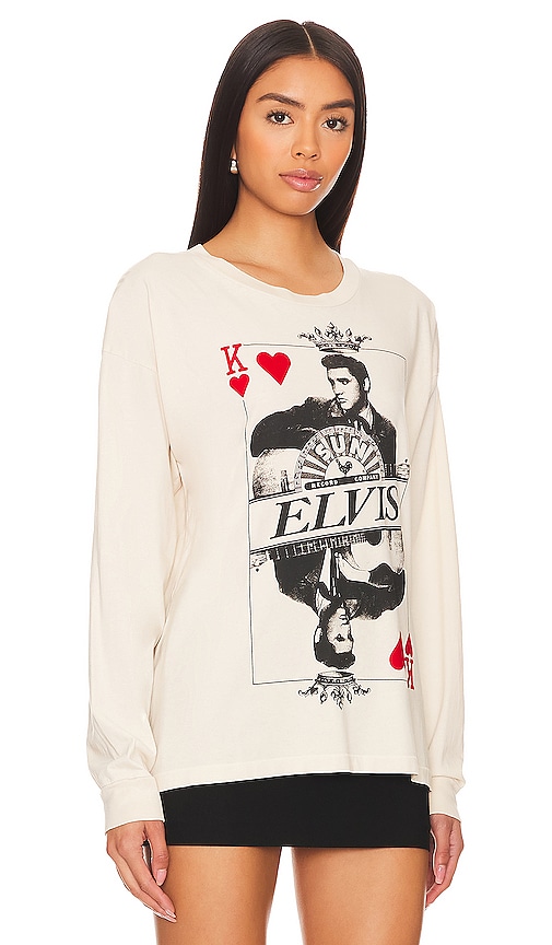 Shop Daydreamer Sun Records X Elvis King Of Hearts Tee In Ivory