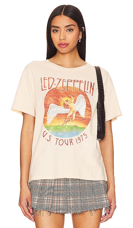 Daydreamer Led Zeppelin Tour 1975 Boyfriend Tee In 沙色