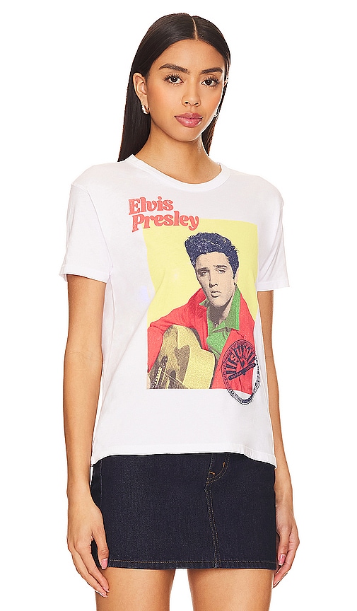 Shop Daydreamer Sun Records X Elvis Us Tour 1954 Ringer Tee In 光纤白