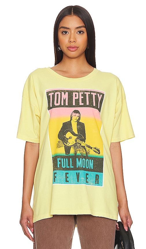 Shop Daydreamer Tom Petty Full Moon Fever Tee In Yellow Bloom