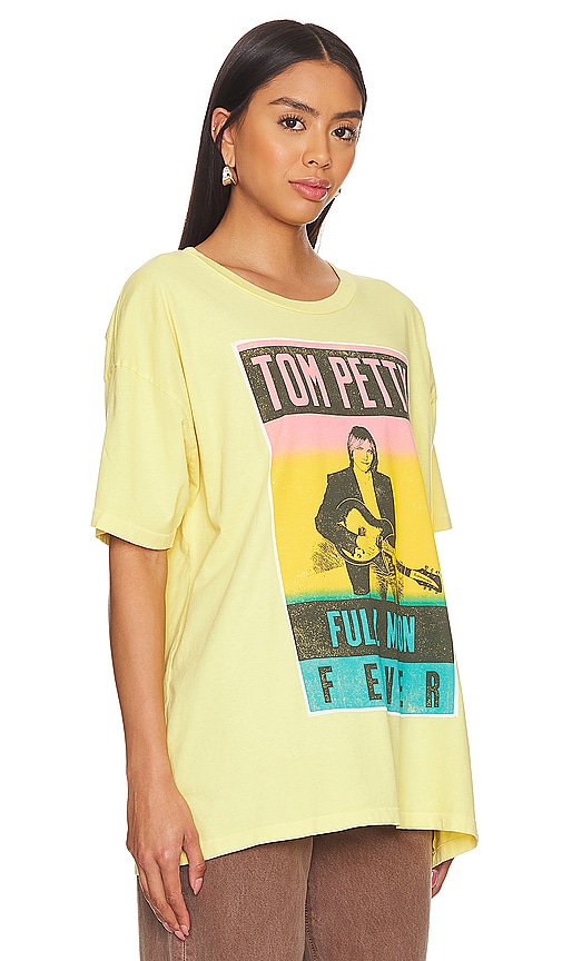 Shop Daydreamer Tom Petty Full Moon Fever Tee In Yellow Bloom