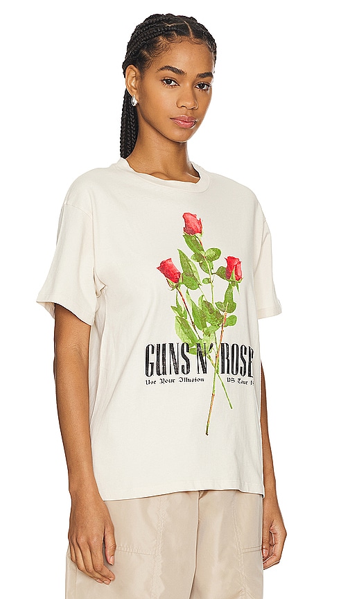 Shop Daydreamer Guns N Roses Use Your Illusion Roses Tee In 污白色