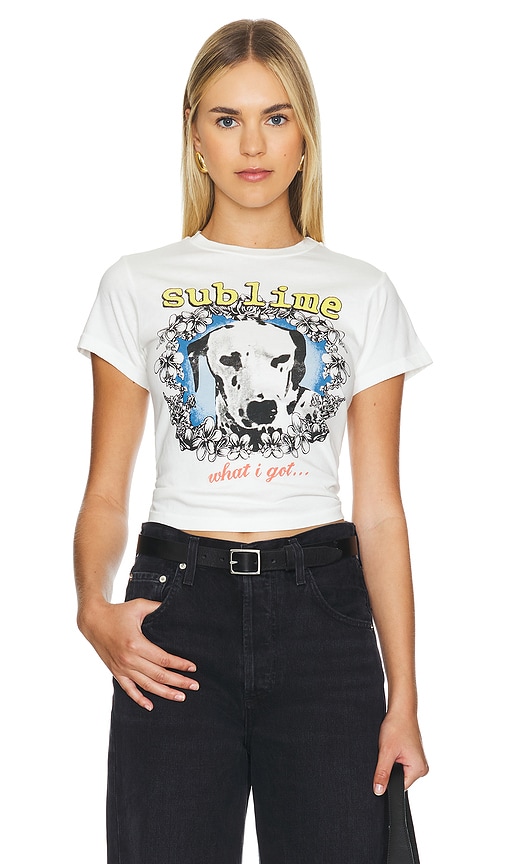 DAYDREAMER Sublime What I Got Vintage Tee in Vintage White