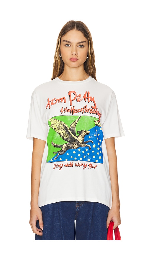 Shop Daydreamer Tom Petty Dogs With Wings Weekend Tee In White