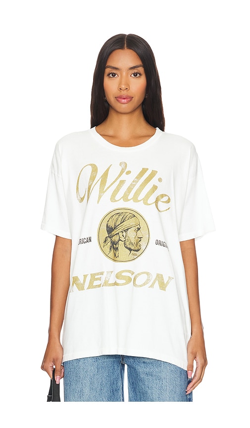 Shop Daydreamer Willie Nelson American Original Merch Tee In Vintage White