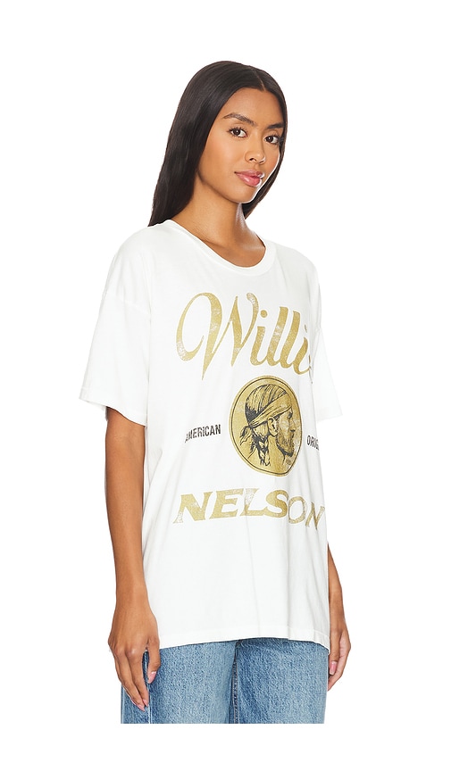 Shop Daydreamer Willie Nelson American Original Merch Tee In Vintage White