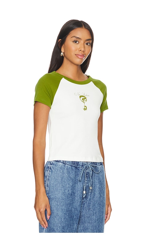 Shop Daydreamer Not Shaken Shrunken Raglan In Green