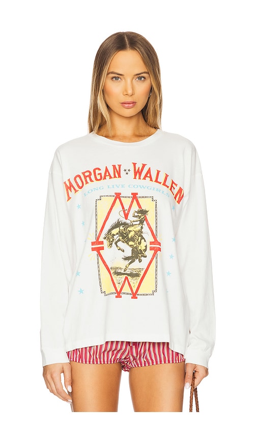 Daydreamer Morgan Wallen Long Live Cowgirls Long Sleeve In White