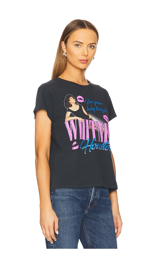 Daydreamer Whitney Houston Tonight Cotton Graphic T-shirt In Charcoal