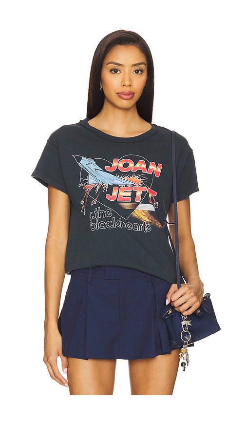 Joan Jett Fighter Reverse Girlfriend Tee in Black. - size L (also in M, S, XL, XS) - DAYDREAMER - Modalova