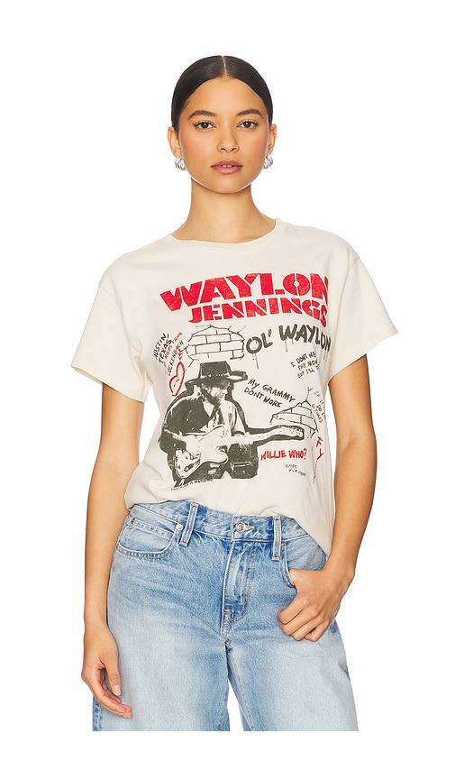 Waylon Jennings Ol Waylon Tour Tee in White. - size L (also in M, S, XL, XS) - DAYDREAMER - Modalova