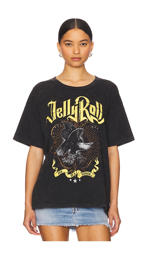 Jelly Roll Son Of A Sinner Merch Tee in Black. - size L (also in M, S, XL, XS) - DAYDREAMER - Modalova