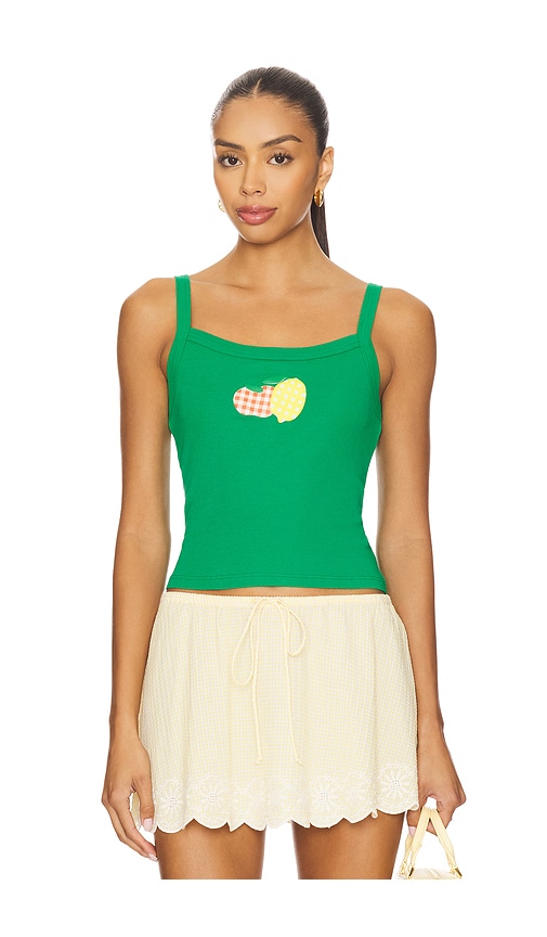 Main Squeeze Tank Top in Green. - size XS (also in L, M, S, XL)