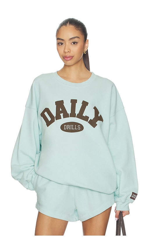 Daily Drills Oversize Crew in Lake Day And Coco