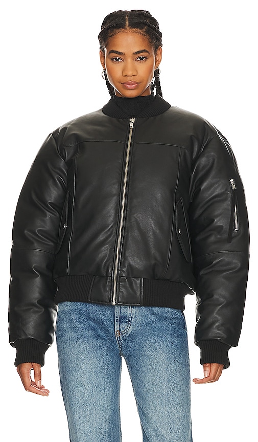 Shop Deadwood Bofinger Bomber Jacket In Black