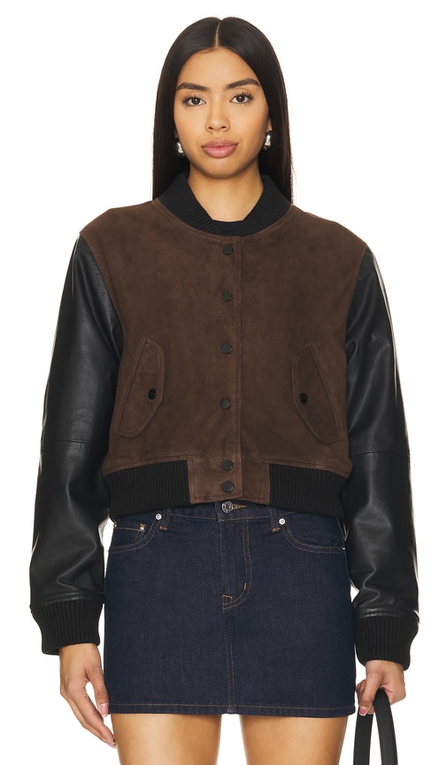 Shop Deadwood X Revolve Coach Jacket In 棕色&黑色