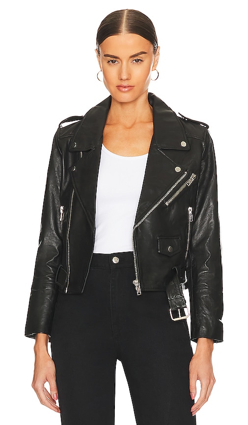 Deadwood Joan Leather Jacket in Black | REVOLVE