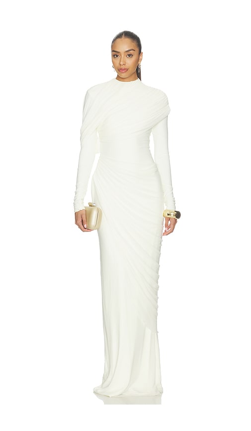 black and white colour block dress & Color A-line Midi – shopaleena Alexandra Plunging Neckline Long _okendo:syndication_key:CL134887005 J.nna Maxi Dress Soft Size:EU40