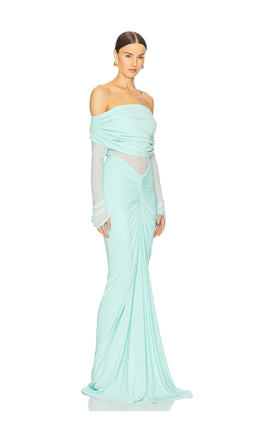 Deme By Gabriella X Revolve Jolene Gown In Green