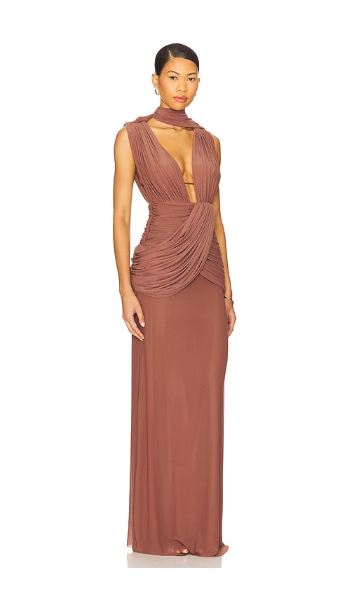 Deme By Gabriella Aurelia Dress In Brown