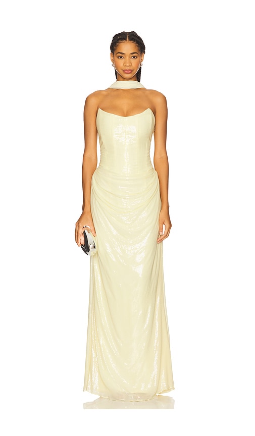 Deme By Gabriella Kaley Gown In White