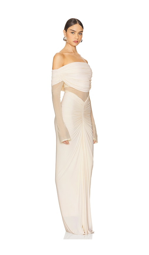 Deme By Gabriella Jolene Gown In 오프 화이트