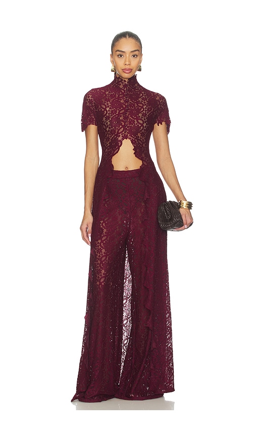 Deme by Gabriella The Kianna Top en Burgundy. Taille M. Also en S, L.