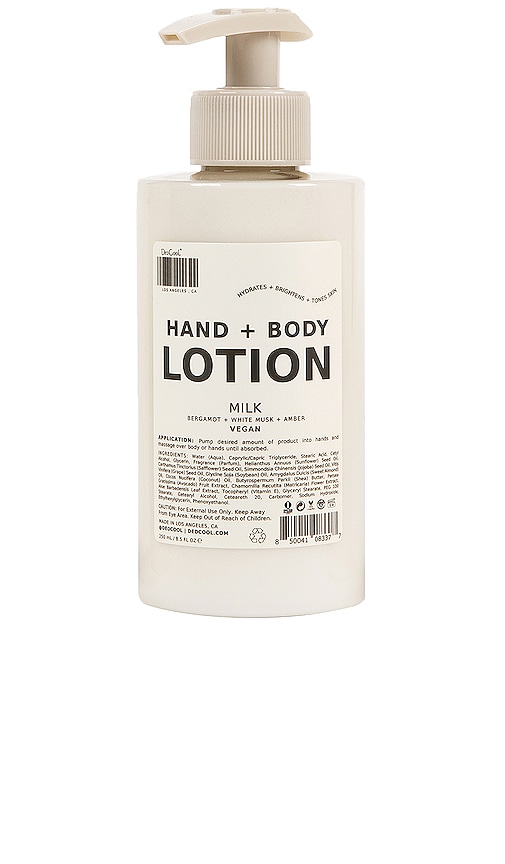 Dedcool Milk Hand + Body Lotion. In White