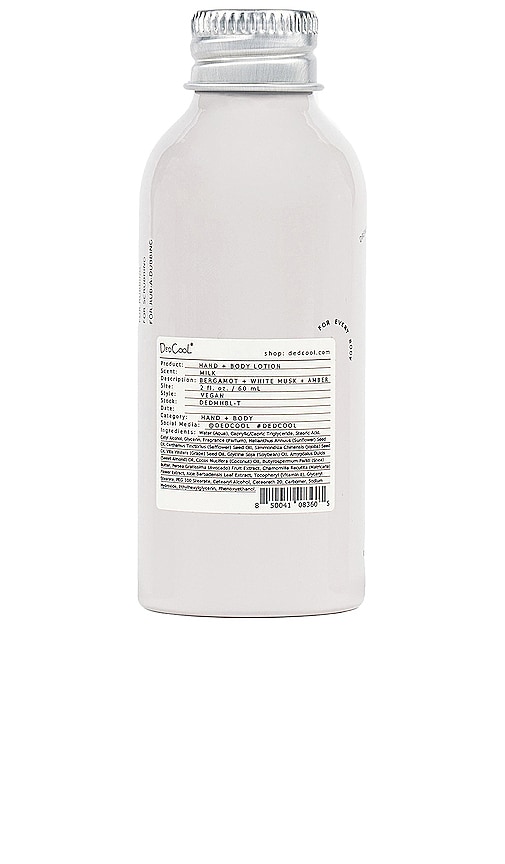 Dedcool Mini Milk Hand + Body Lotion. In White