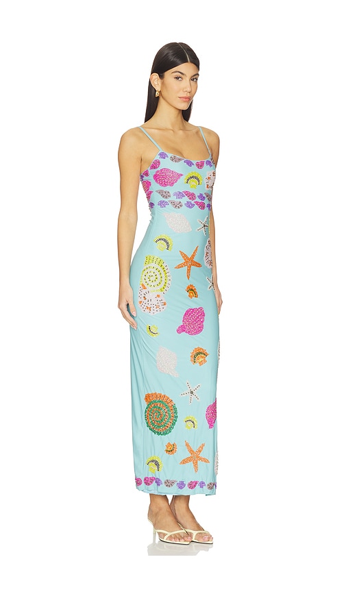  Oceanus Maxikleid Mit Trägern New York In Baby Blue. Größe Xs. Also In S, M, L. 