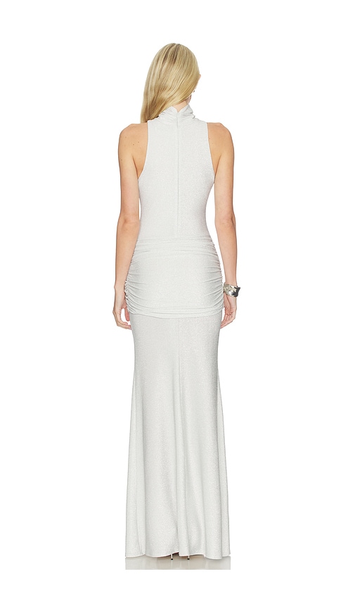  Delfi Kleid Roya In Metallic Silver. Größe S. Also In Xs, M, L, Xl. 