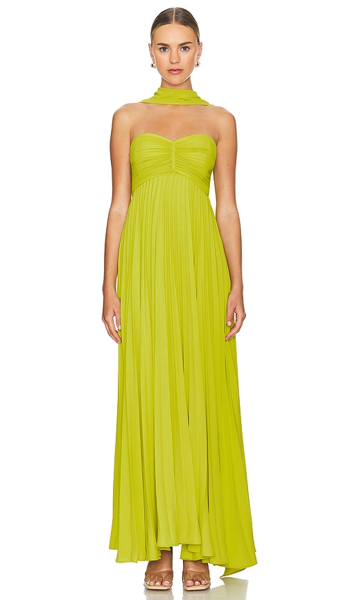 DELFI Dapheni Dress in Chartreuse