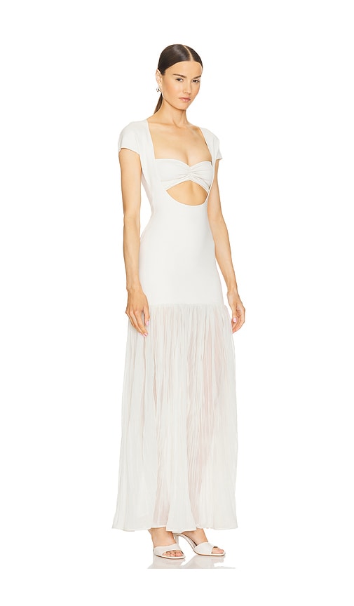 Shop Delfi Nova Dress In Ivory