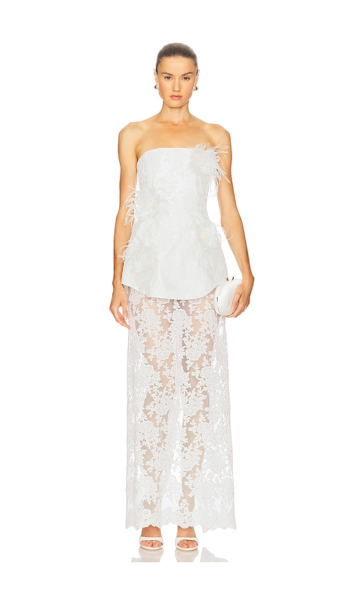 Delfi Monroe Dress In White